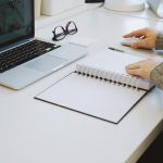 remote meeting notes desk