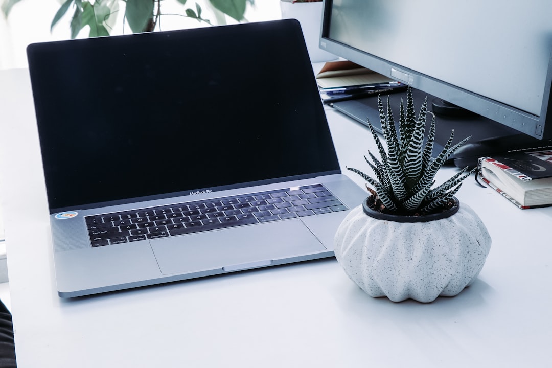 finance earnings laptop desk